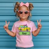 KIDS Custom Girl Bus T-Shirt