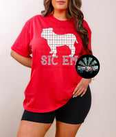 Plaid GA Bulldog Tic Tac Toe PNG Digital Download (You get six files)