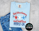 God Bless America and Small Town Rentz, GA T-Shirt and Sweatshirt
