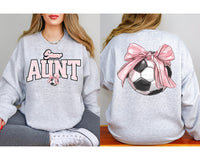 Soccer Bow Aunt T-Shirt