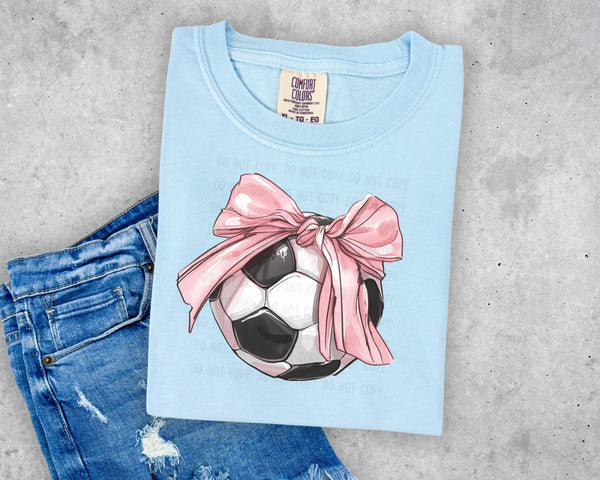 Soccer Ball Bow T-Shirt