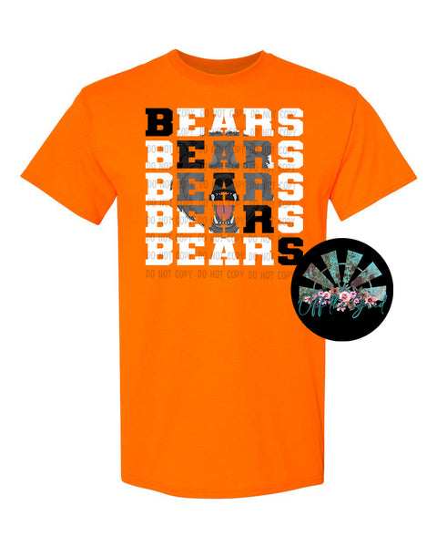 Stacked Bears with Mascot (Black Bear) PNG Digital Download