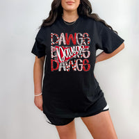 Stacked Brushstroke Dawgs T-Shirt and Sweatshirt