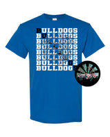 Stacked Bulldogs with Mascot PNG Digital Download