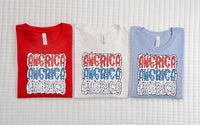 Stacked Dalmatian America Short Sleeve T-Shirt