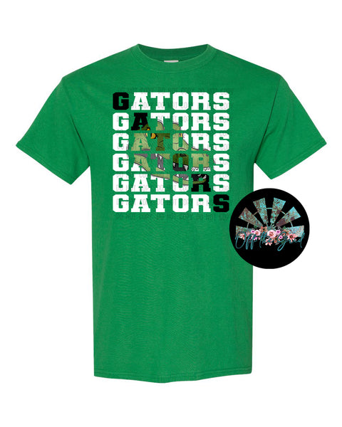Stacked Gators with Mascot PNG Digital Download