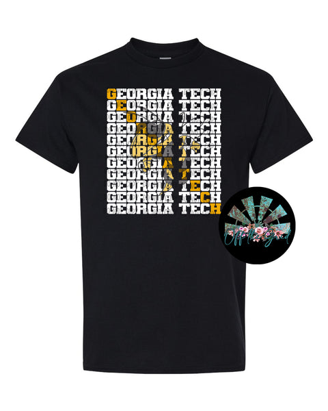Stacked GT with Logo PNG Digital Download