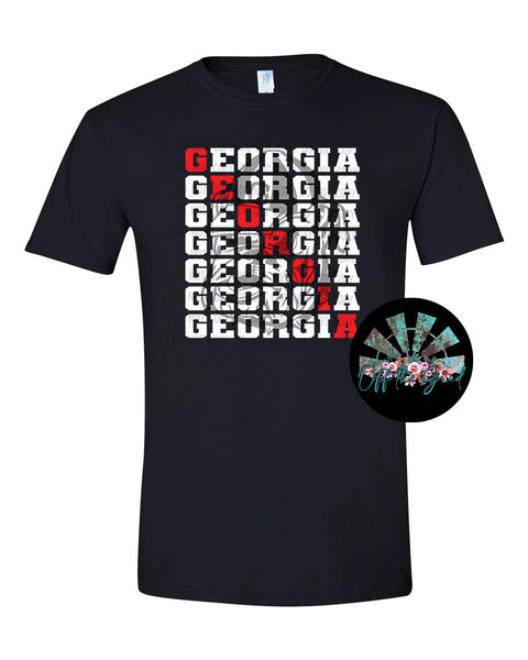 Stacked Georgia with Old Dawg T-Shirt and Sweatshirt