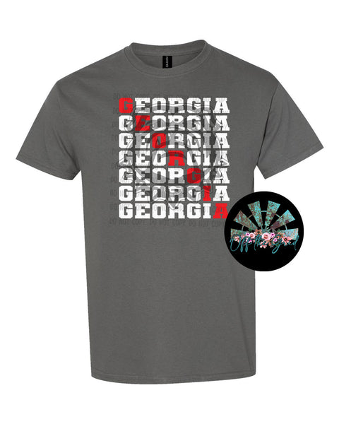 Stacked Georgia with New Dawg T-Shirt and Sweatshirt