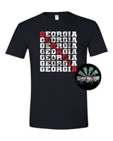 Stacked Georgia with New Dawg T-Shirt and Sweatshirt