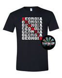 Stacked Georgia with New Dawg T-Shirt and Sweatshirt