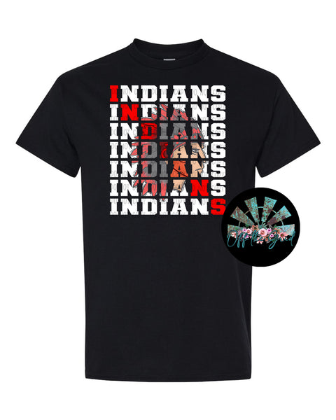 Stacked Indians with Mascot (Red Indian) PNG Digital Download