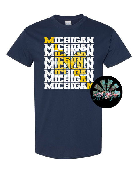 Stacked Michigan with Logo PNG Digital Download