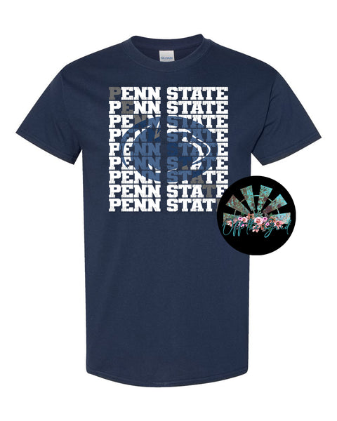 Stacked Penn State with Logo PNG Digital Download