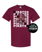 Stacked Pirates with Mascot (Maroon) PNG Digital Download