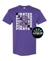 Stacked Pirates with Mascot (Purple) PNG Digital Download