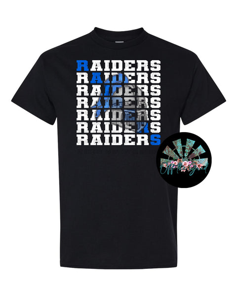 Stacked Raiders with Mascot (Blue Raider) PNG Digital Download