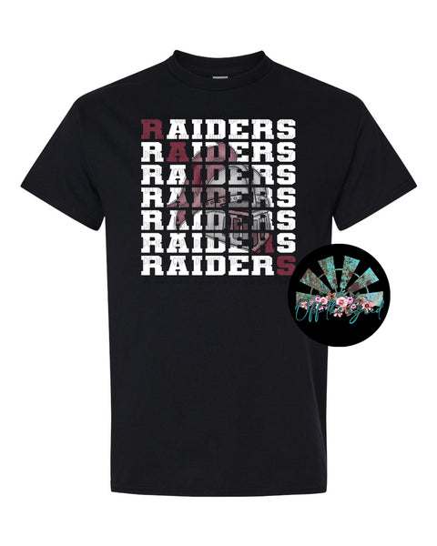 Stacked Raiders with Mascot (Maroon Raider) PNG Digital Download