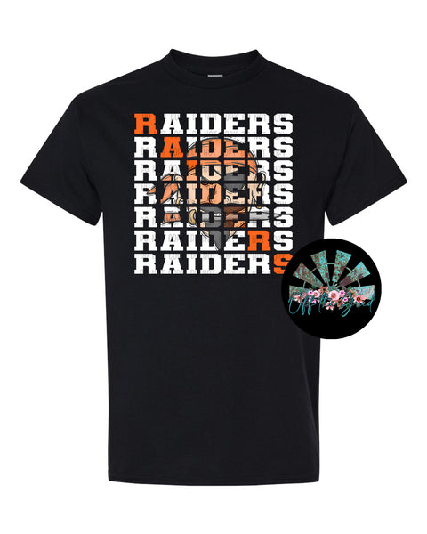 Stacked Raiders with Mascot #2 (Orange Raider) PNG Digital Download