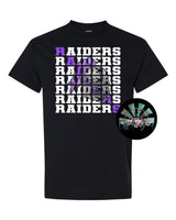 Stacked Raiders with Mascot (Purple Raider) PNG Digital Download