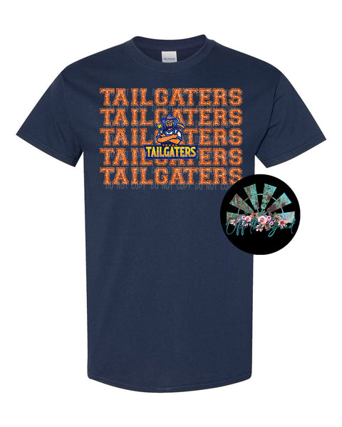 Faux Glitter Stacked Tailgaters PNG Digital Design