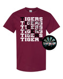 Stacked Tigers with Mascot #2 PNG Digital Download