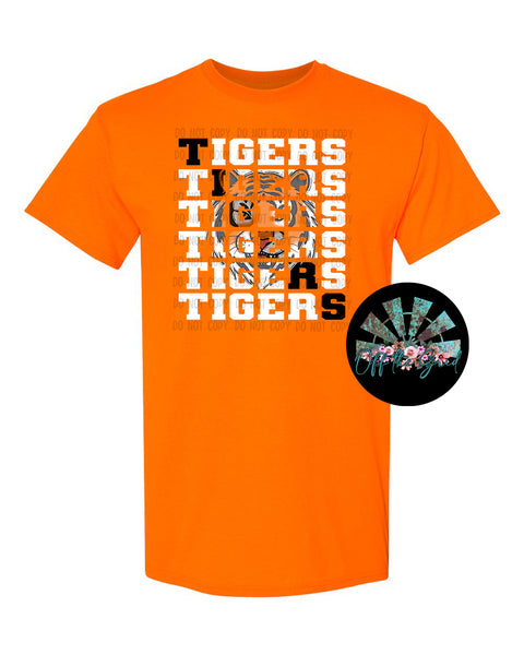 Stacked Tigers with Mascot PNG Digital Download