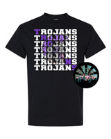 Stacked Trojans with Mascot (Trojan Purple) PNG Digital Download