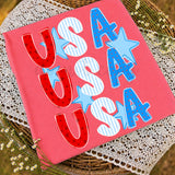 Stacked USA T-Shirt and Sweatshirt