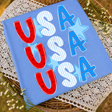 Stacked USA T-Shirt and Sweatshirt