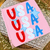 Stacked USA T-Shirt and Sweatshirt