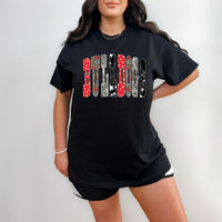 Stars and Faux Sequin Bulldogs T-Shirt and Sweatshirt