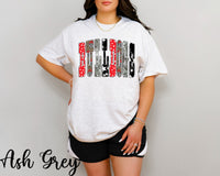 Stars and Faux Sequin Bulldogs T-Shirt and Sweatshirt