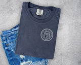 State of GA Seal (White Design) Pocket T-Shirt and Sweatshirt