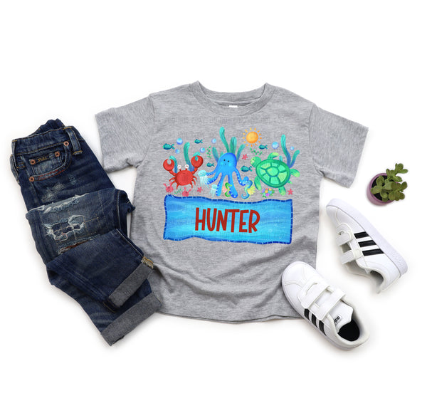 Kids Personalized Summer Characters T-Shirt