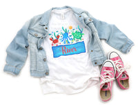 Kids Personalized Summer Characters T-Shirt