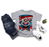 Super Man Check Mark T-Shirt