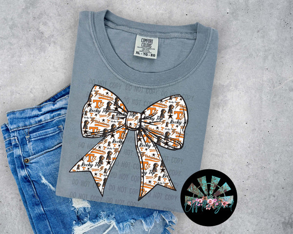 TN Rocky Top Bow PNG Digital Design