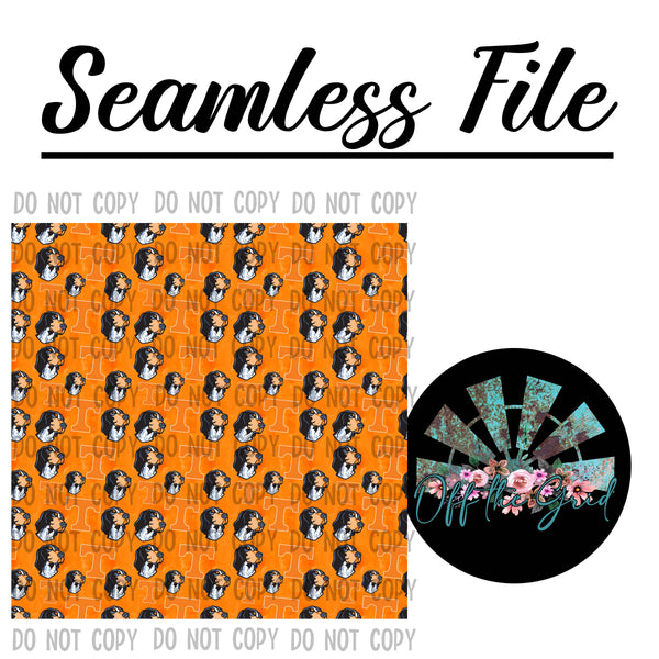 TN Vols Seamless File PNG Digital Design