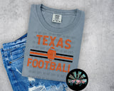 Striped TX Football PNG Digital Design (TWO DIGITALS)