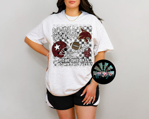 We want a Touchdown Texas ST Bobcats PNG Digital Design