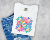 The Homebody Club Faux Quilt T-Shirt and Sweatshirt