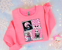 The Nightmare before Christmas Collage (Pink) T-Shirt and Sweatshirt