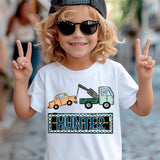 KIDS Custom Boy Tow Truck T-Shirt