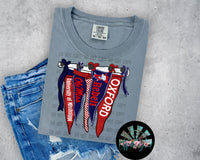 Ole Miss Pennant Flag PNG Digital Design