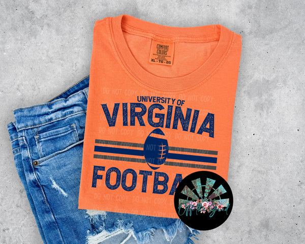 Striped University of Virginia PNG Digital Design (TWO DIGITALS)