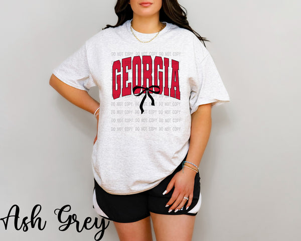 Varsity Georgia with Bow T-Shirt and Sweatshirt