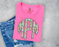 Vibes Monogram Short Sleeve T-Shirt