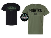 VA Tech Patriotic Flag Design PNG Digital Design (You get the Green and Black Design)