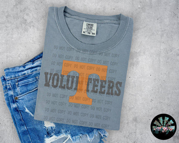 Distressed TN Vols PNG Digital Design
